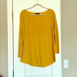 Mustard yellow long sleeved shirt